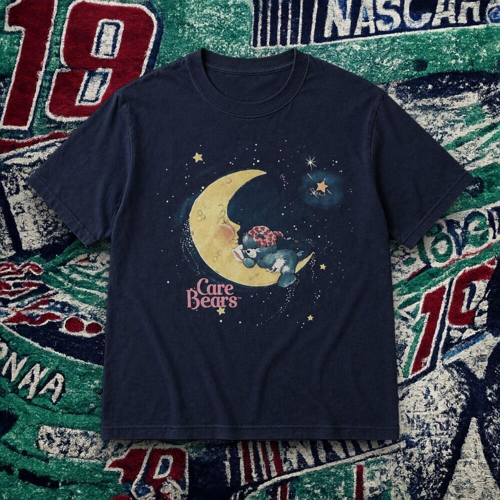 Care Bears Moon Graphic Tee Navy Blue Unisex